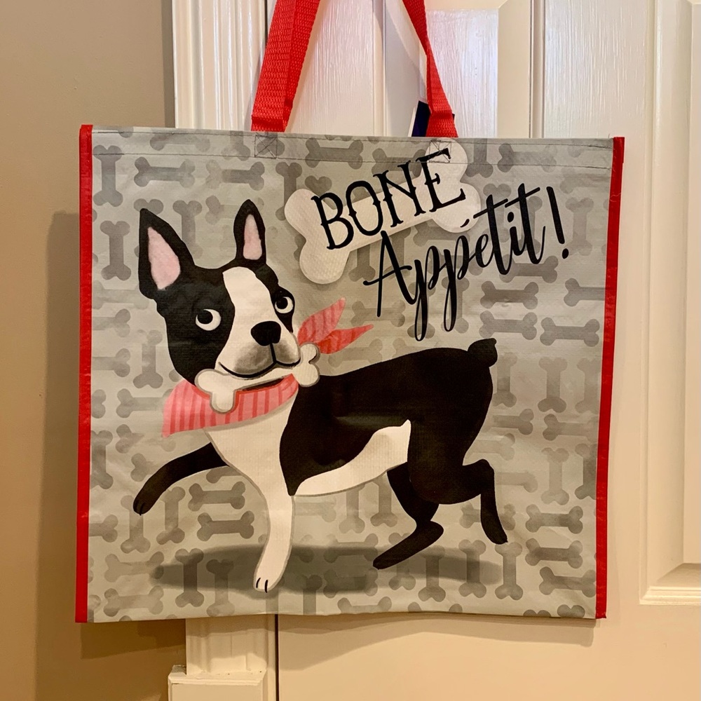 Bone Appetit!  Boston Terrier or French Bulldog Tote Bag 🐾